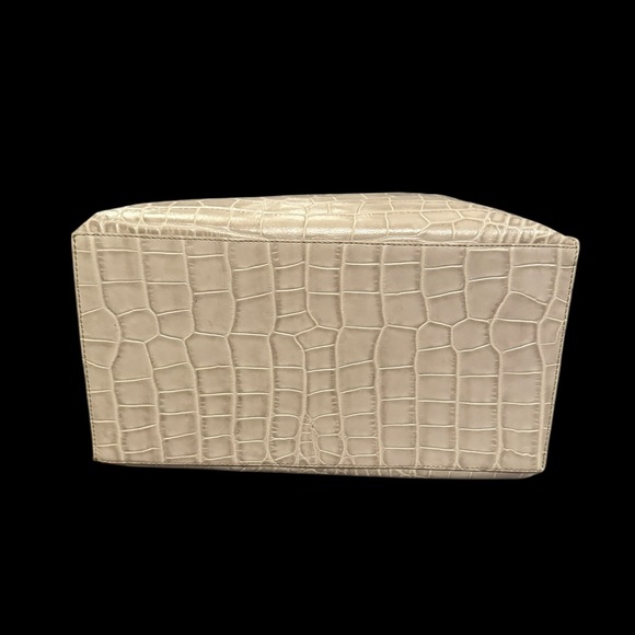 FURLA Croc-Embossed Leather Handbag - Picture 8 of 9